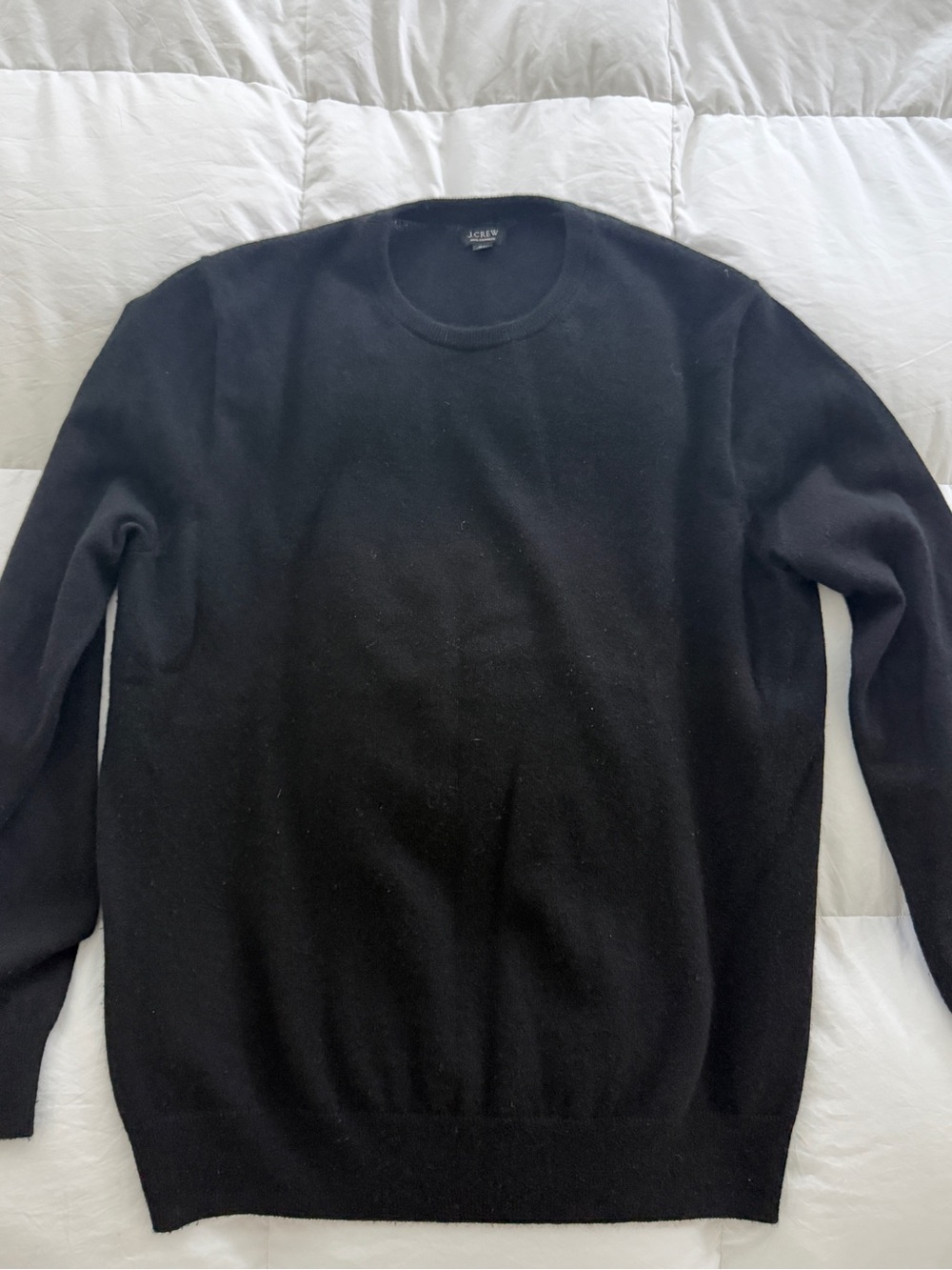 J. Crew Men’s Cashmere Crewneck Sweater - Black